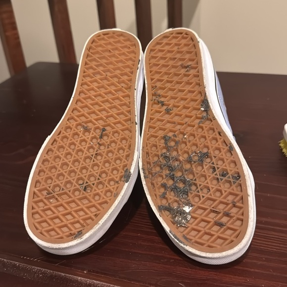 Vans High Top Hi Logo Mix lavender Gray Blue and White Skate Shoes - Picture 10 of 11